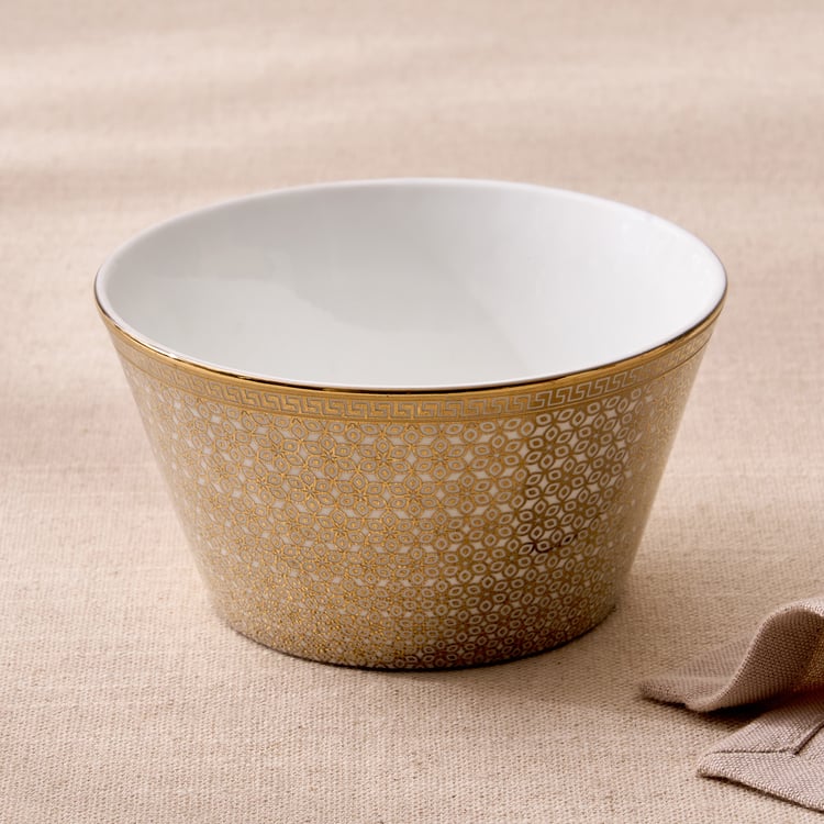Midas Classic Bone China Printed Bowl - 470ml