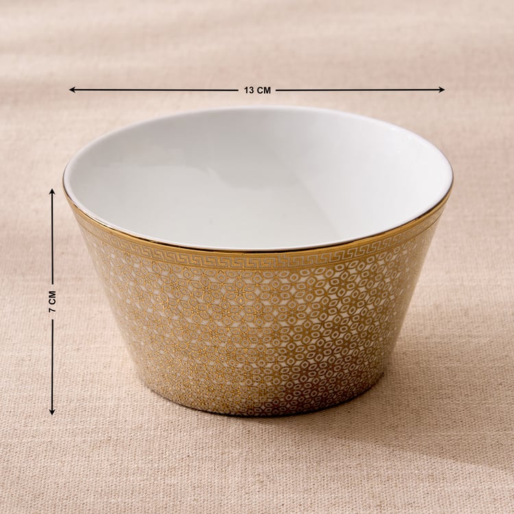 Midas Classic Bone China Printed Bowl - 470ml