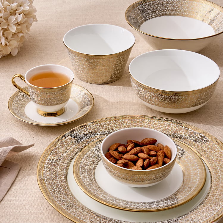 Midas Classic Bone China Printed Serving Bowl - 1L