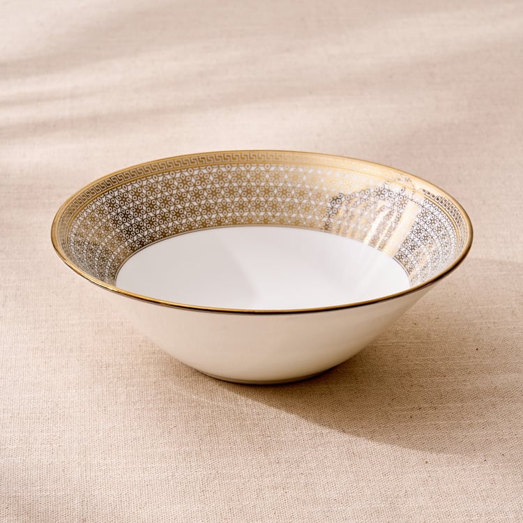 Midas Classic Bone China Printed Serving Bowl - 1L
