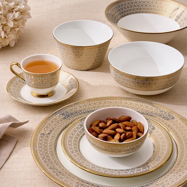 Midas Classic Bone China Printed Side Plate - 18.5cm