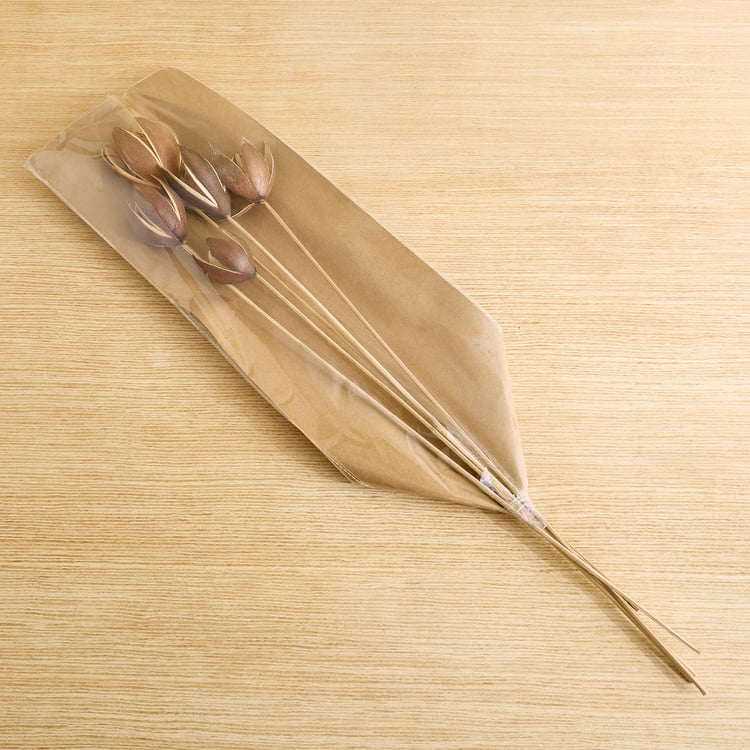 Lets Garden Nest Set of 5 Artificial Lily on Stem Sticks - 55cm