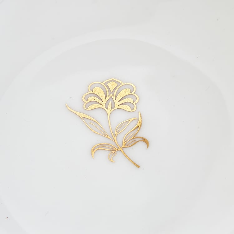 Monara Flower Bone China Printed Cereal Bowl - 600ml