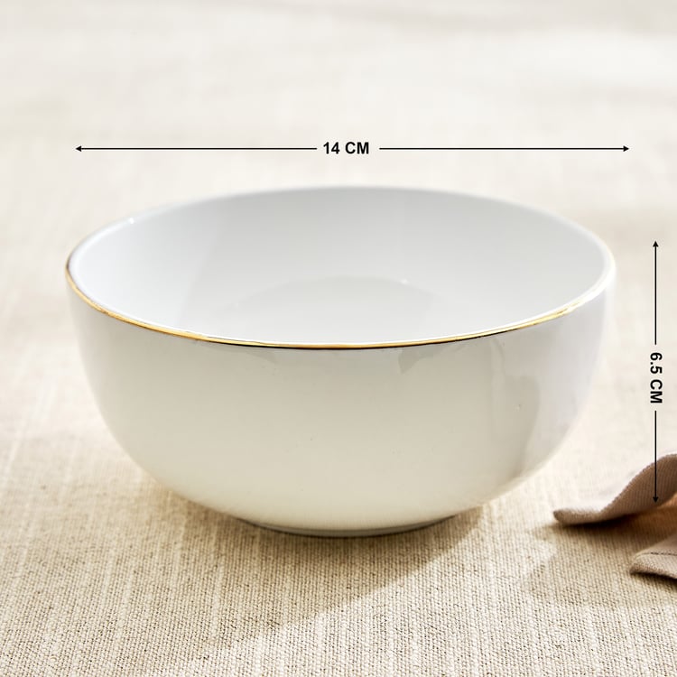 Monara Peacock Bone China Printed Cereal Bowl - 600ml