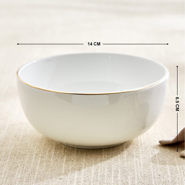 Monara Tiger Bone China Printed Cereal Bowl - 600ml