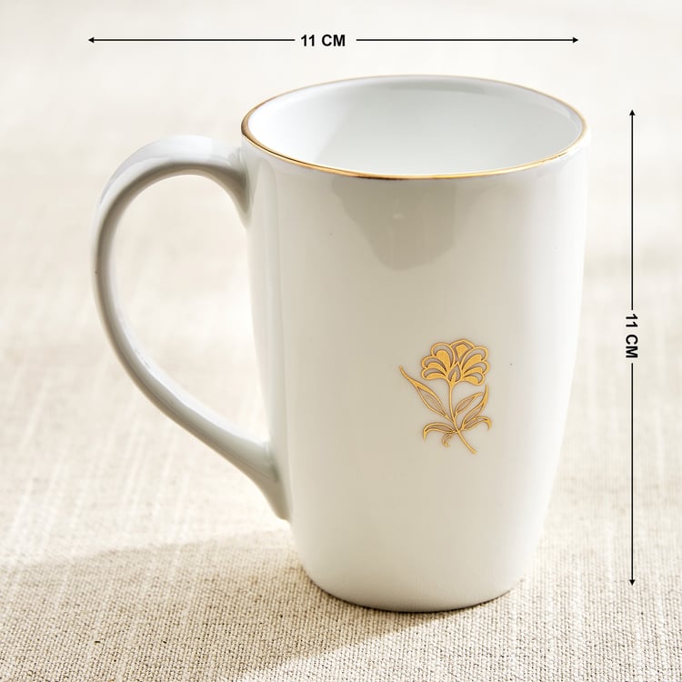 Monara Flower Orion Bone China Printed Coffee Mug - 310ml