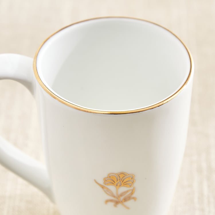 Monara Flower Orion Bone China Printed Coffee Mug - 310ml