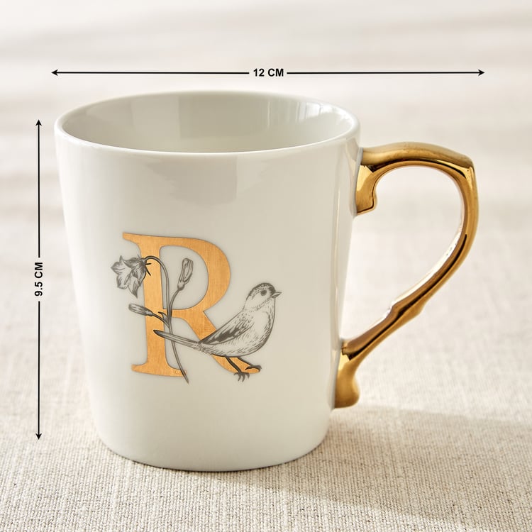 Alphaa Bone China Printed Coffee Mug - 350ml