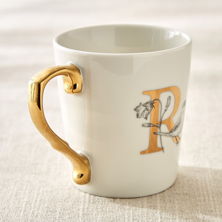 Alphaa Bone China Printed Coffee Mug - 350ml