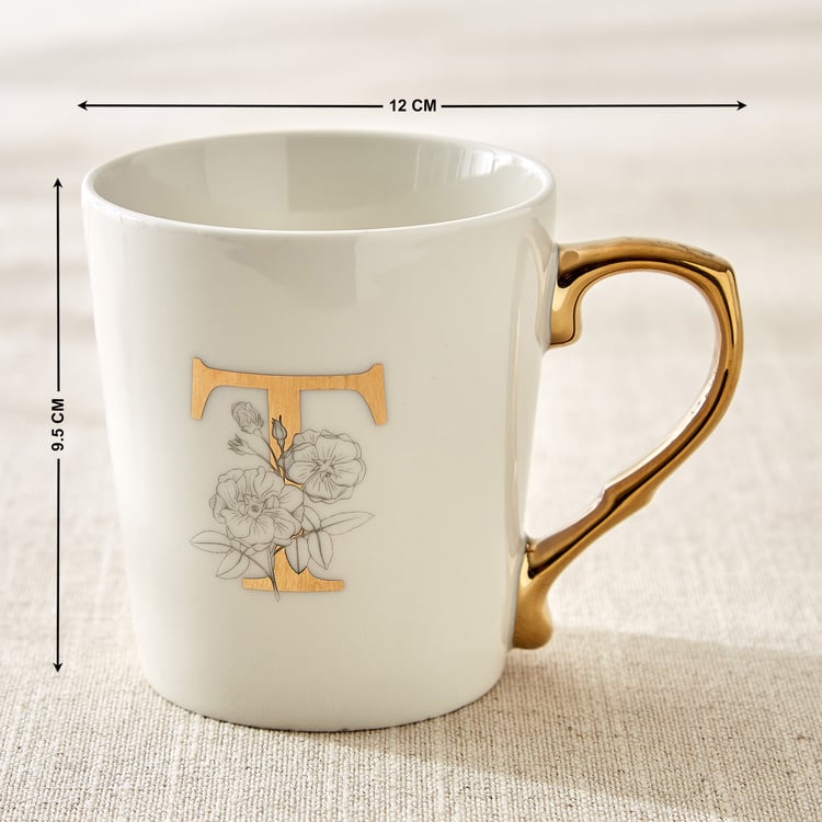 Alphaa Bone China Printed Coffee Mug - 350ml