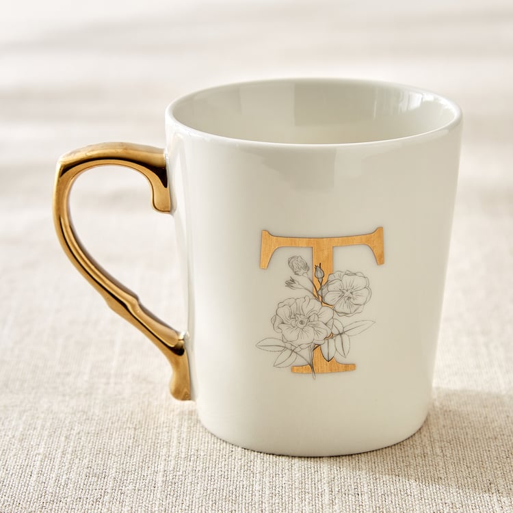 Alphaa Bone China Printed Coffee Mug - 350ml