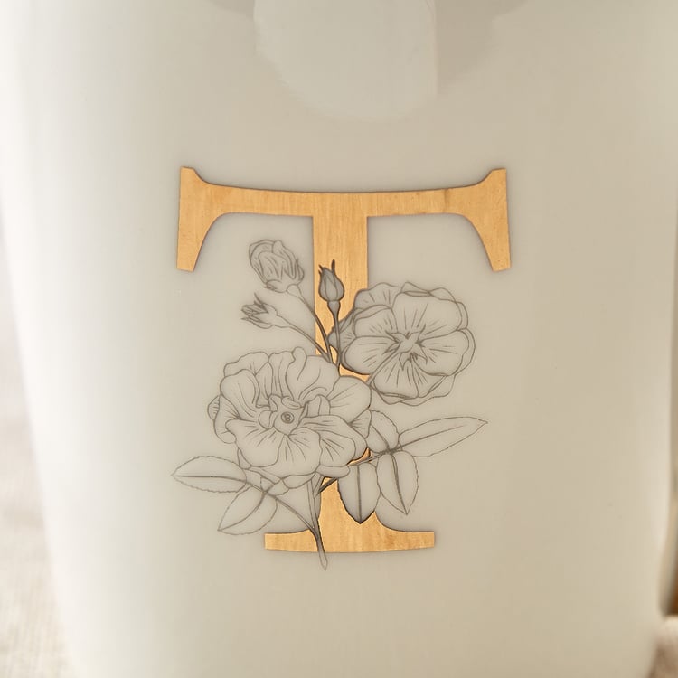 Alphaa Bone China Printed Coffee Mug - 350ml