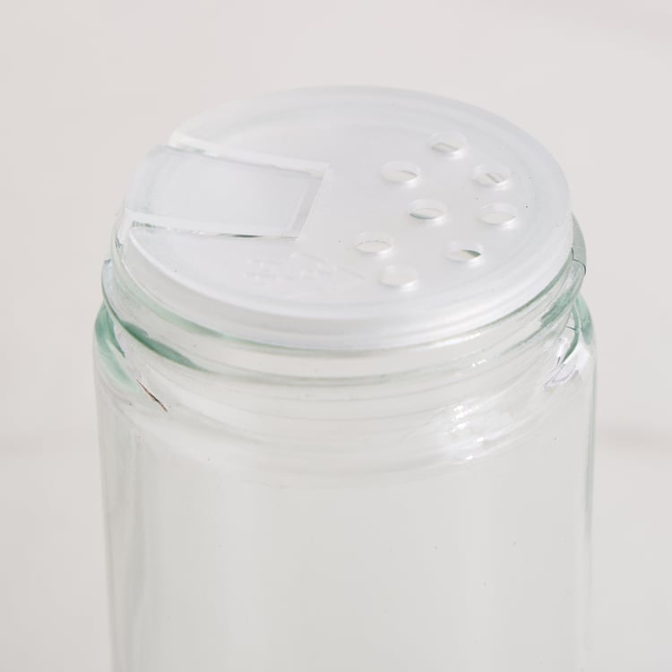 Chefs Pride Bristol Set of 6 Glass Spice Jars with Acacia Wood Stand - 90ml