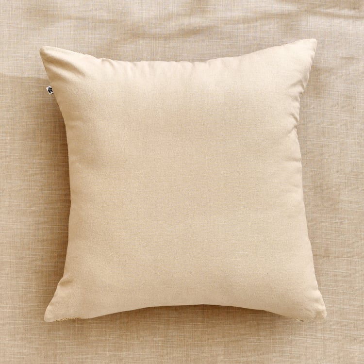 Glimmer Dusk Caden Zari Embroidered Cushion Cover - 40x40cm
