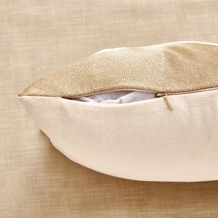 Glimmer Luxe Caden Zari Embroidered Cushion Cover - 50x30cm