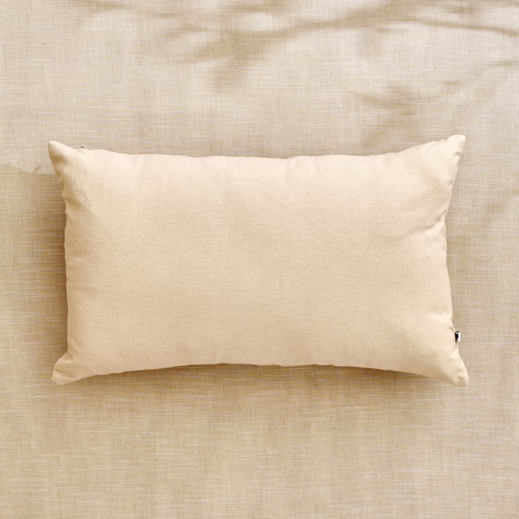 Glimmer Luxe Caden Zari Embroidered Cushion Cover - 50x30cm