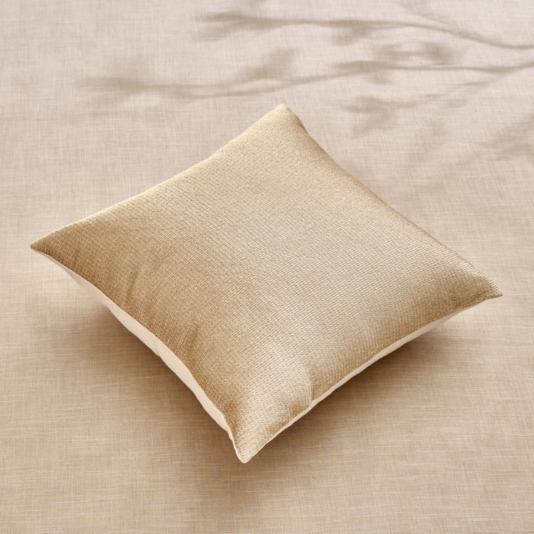 Glimmer Luxe Caden Zari Embroidered Cushion Cover - 40x40cm