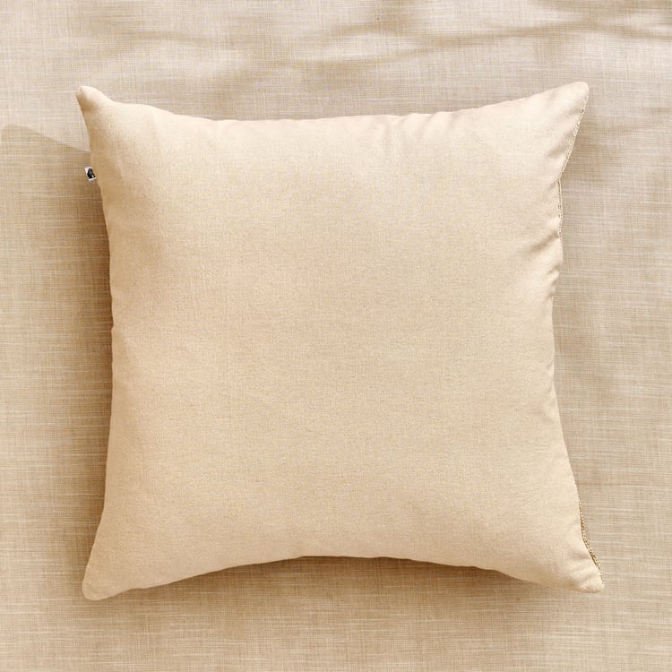 Glimmer Dusk Caden Zari Embroidered Cushion Cover - 40x40cm