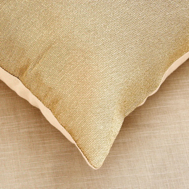 Glimmer Dusk Caden Zari Embroidered Cushion Cover - 40x40cm