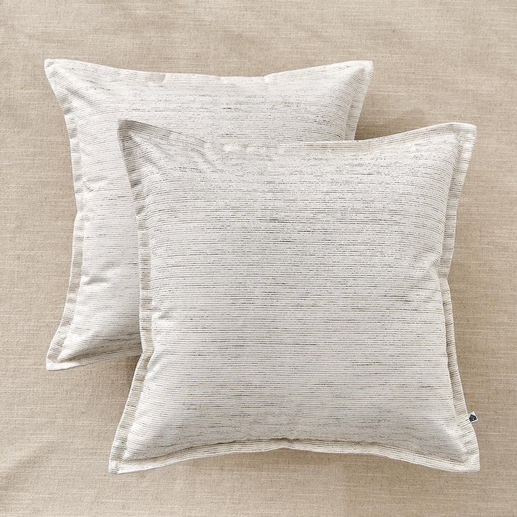 Drift Set of 2 Woven Cushion Covers - 40x40cm