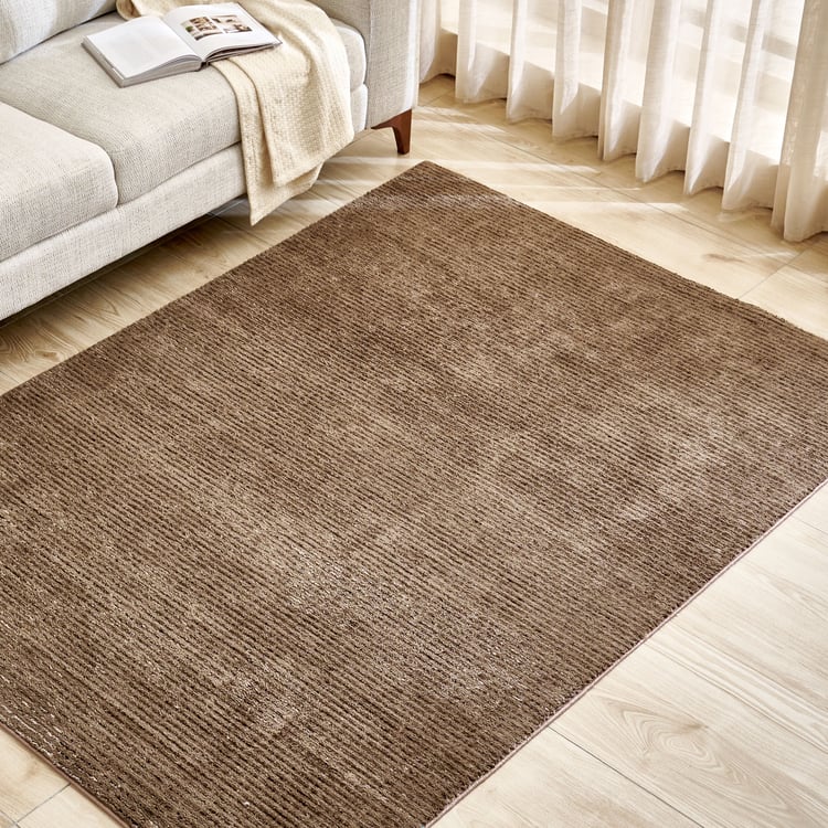 Quartz Striped Carpet with Canvas Backing - 210x150cm