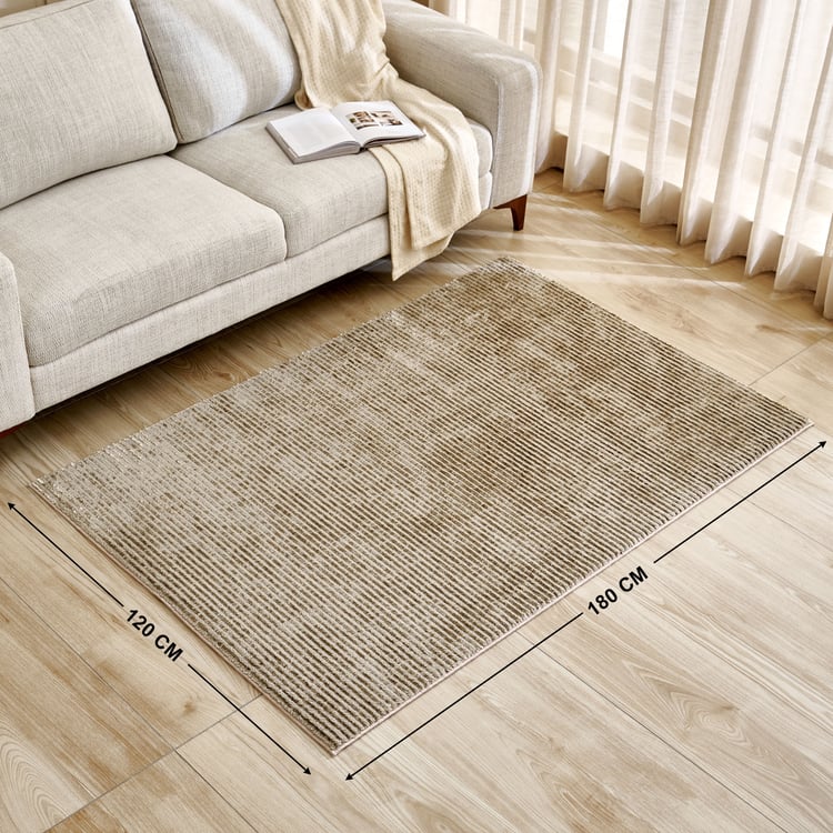Quartz Striped Carpet with Canvas Backing - 180x120cm
