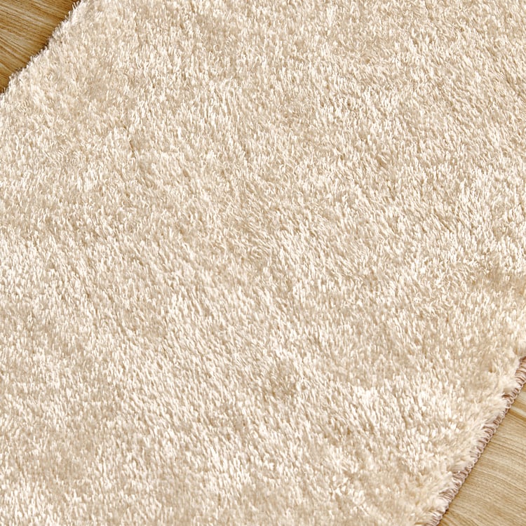 Quartz Shinning Shaggy Carpet with Canvas Backing - 150x50cm