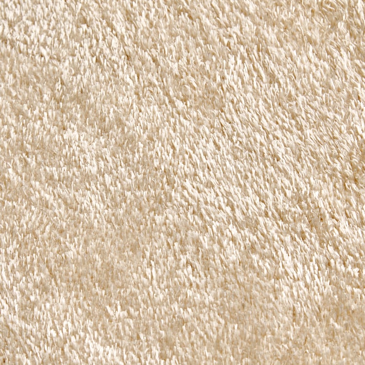 Quartz Shinning Shaggy Carpet with Canvas Backing - 150x50cm
