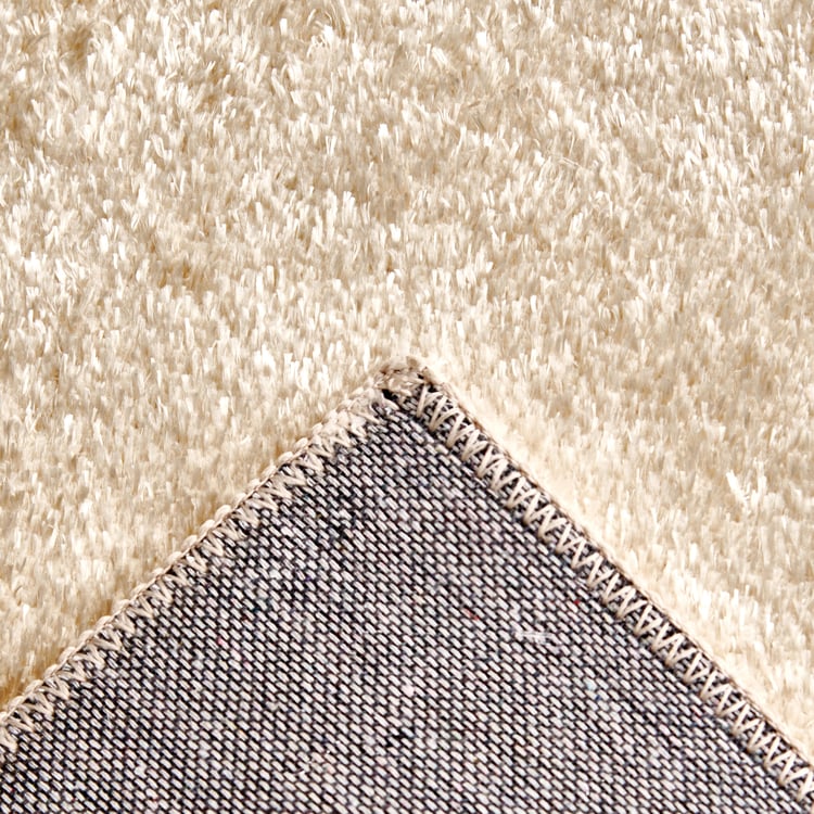 Quartz Shinning Shaggy Carpet with Canvas Backing - 150x50cm