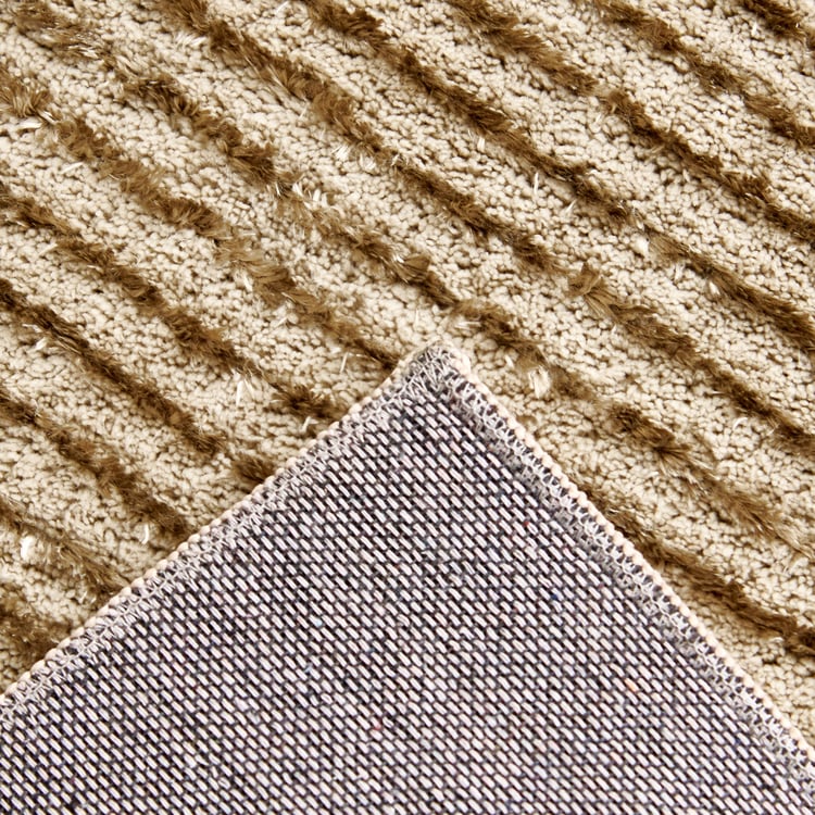 Quartz Striped Carpet with Canvas Backing - 150x50cm