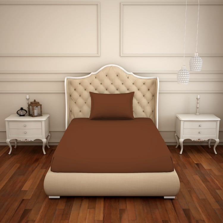 SPACES Restora Cotton 150TC 2Pc Single Bedsheet Set