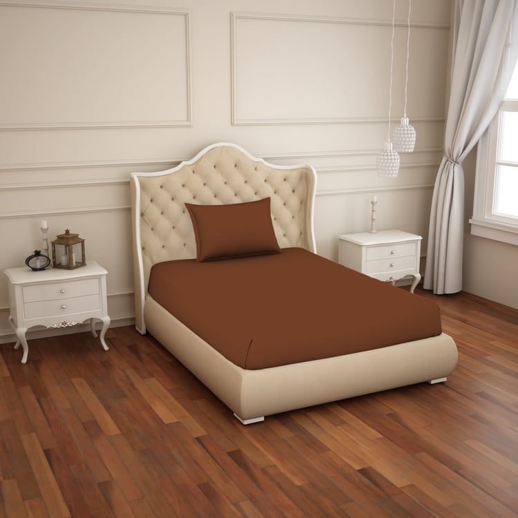 SPACES Restora Cotton 150TC 2Pc Single Bedsheet Set