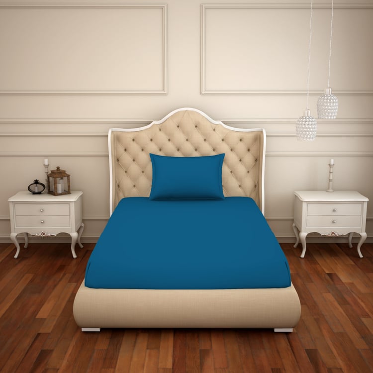 SPACES Restora Cotton 150TC 2Pcs Single Bedsheet Set
