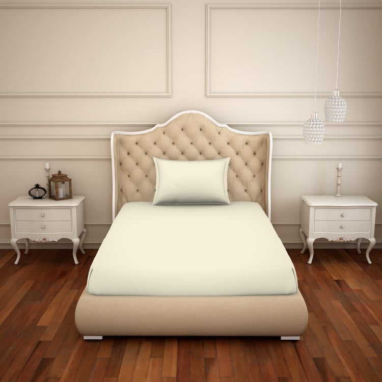 SPACES Restora Cotton 150TC 2Pcs Single Bedsheet Set