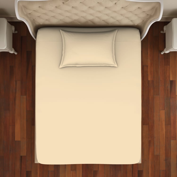 SPACES Restora Cotton 150TC 2Pc Single Bedsheet Set