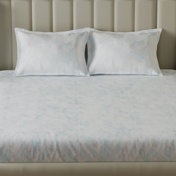 SPACES Earth Matters Cotton 210TC Printed 3Pcs Super King Bedsheet Set