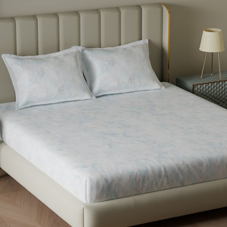 SPACES Earth Matters Cotton 210TC Printed 3Pcs Super King Bedsheet Set