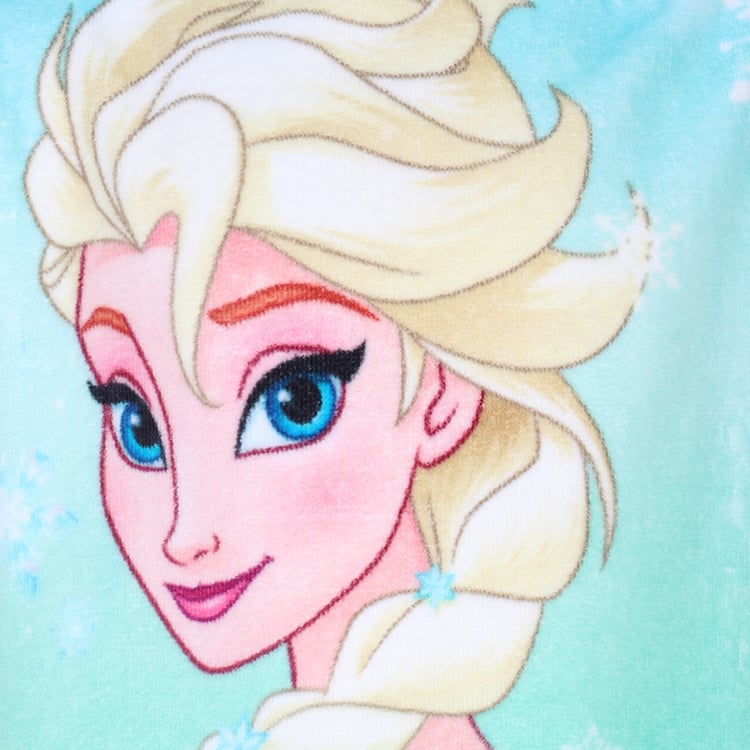 SPACES Kids Cotton Elsa Print Bath Poncho - S