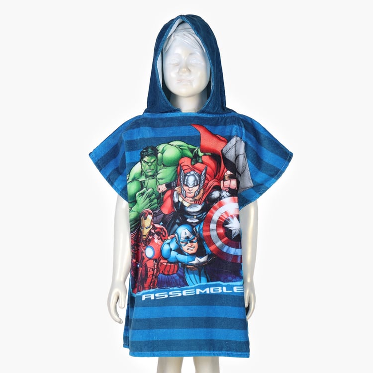 SPACES Kids Cotton Avengers Print Bath Poncho - S
