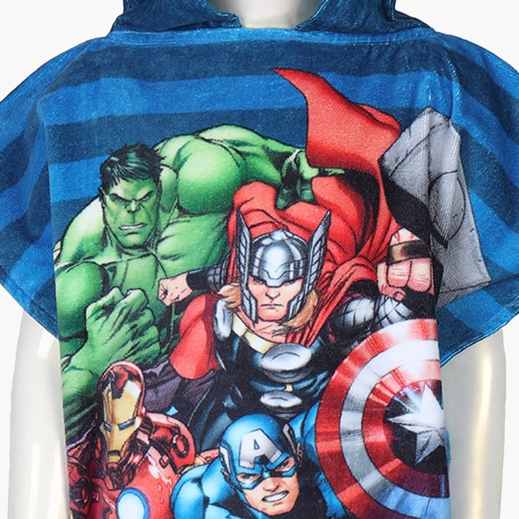 SPACES Kids Cotton Avengers Print Bath Poncho - S