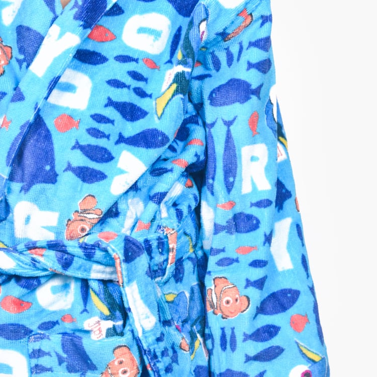 SPACES Kids Cotton Dory Print Bath Robe - S