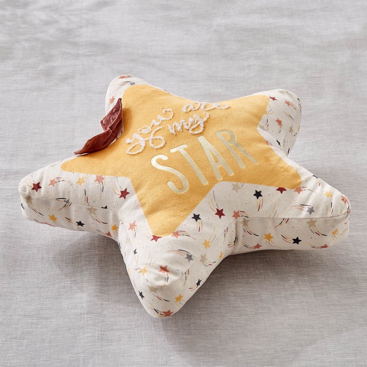 Slate Kids Printed Star Filled Cushion - 40x40cm