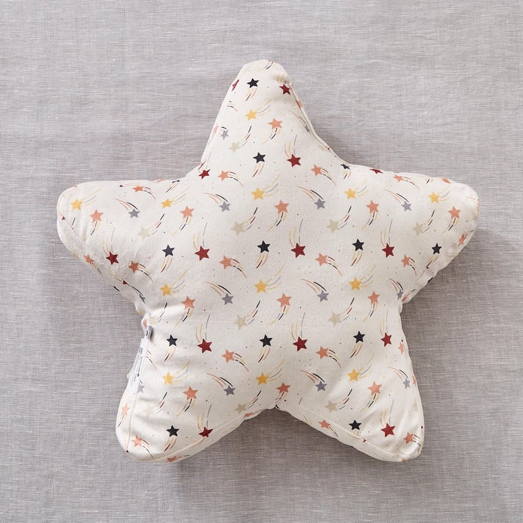 Slate Kids Printed Star Filled Cushion - 40x40cm