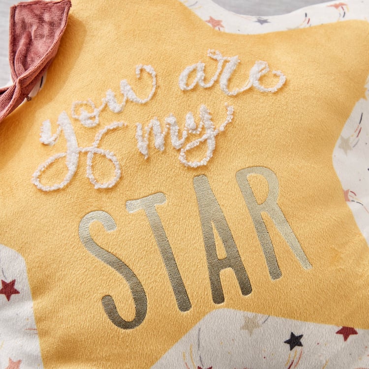 Slate Kids Printed Star Filled Cushion - 40x40cm