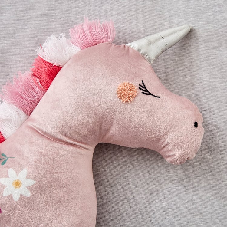 Slate Kids Printed Unicorn Filled Cushion - 50x44cm