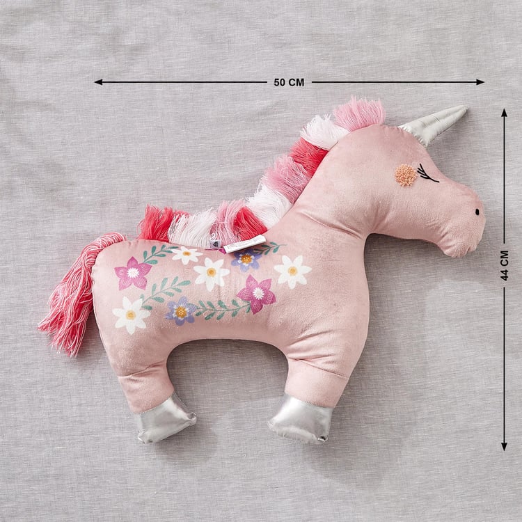 Slate Kids Printed Unicorn Filled Cushion - 50x44cm