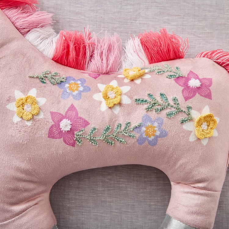Slate Kids Printed Unicorn Filled Cushion - 50x44cm