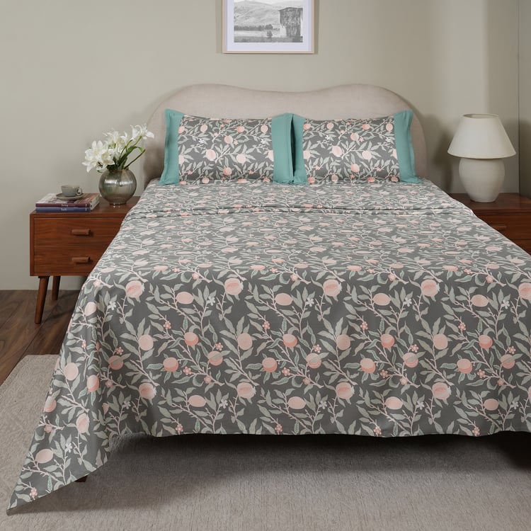 MASPAR Sensory Bloom Cotton 115TC Floral Print 2Pcs Single Bedsheet Set