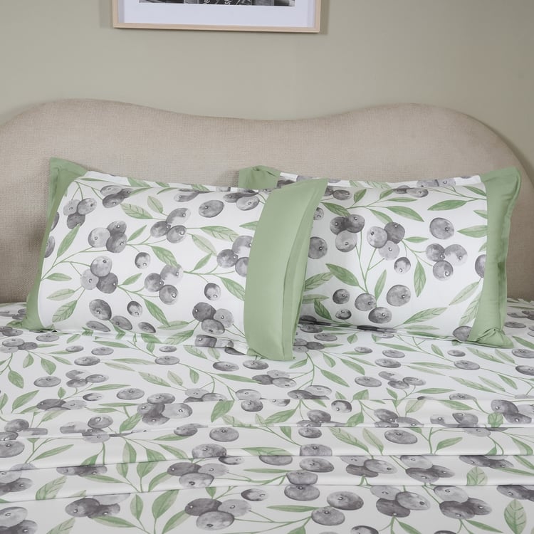 MASPAR Sensory Bloom Cotton 200TC Printed 2Pcs Single Bedsheet Set