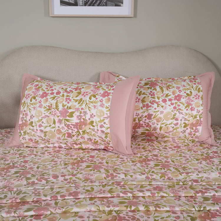 MASPAR Sensory Bloom Cotton 200TC Floral Print 2Pcs Single Bedsheet Set